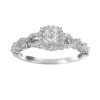Simply Vera Vera Wang Diamond Twist Frame Engagement Ring in 14k White Gold (1/3 ct. T.W.) -SIMPLY VERA VERA WANG Sales 1067783