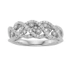 Simply Vera Vera Wang Sterling Silver 3/8-ct. T.W. Diamond Crisscross Wedding Ring -SIMPLY VERA VERA WANG Sales 1426629