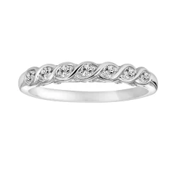 Simply Vera Vera Wang 14k Gold 1/7 ct. T.W. Diamond Twist Wedding Ring -SIMPLY VERA VERA WANG Sales 1557717 White