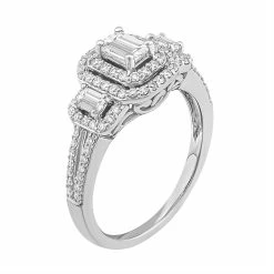 Simply Vera Vera Wang Diamond Halo Engagement Ring in 14k White Gold (1 ct. T.W.) -SIMPLY VERA VERA WANG Sales 1640289 ALT