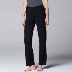 SIMPLY VERA VERA WANG Sales 16 Women's Simply Vera Vera Wang Basic Solid Luxury Pajama Pants