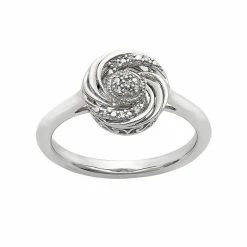 Simply Vera Vera Wang Diamond Accent Sterling Silver Swirl Ring