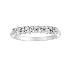 Simply Vera Vera Wang 14k White Gold 1/3 Carat T.W. Diamond Wedding Band