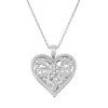 Simply Vera Vera Wang Sterling Silver 1/4 Carat T.W. Diamond Heart Pendant -SIMPLY VERA VERA WANG Sales 2503334