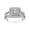 Simply Vera Vera Wang 14k White Gold 1 Carat T.W. Certified Diamond Square Halo Engagement Ring -SIMPLY VERA VERA WANG Sales 2551484