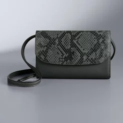 Simply Vera Vera Wang Signature Envelope Crossbody Bag -SIMPLY VERA VERA WANG Sales 2602764 Gray Snake