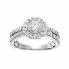 Simply Vera Vera Wang 14k White Gold 1 Carat T.W. Diamond Halo Engagement Ring -SIMPLY VERA VERA WANG Sales 2925025