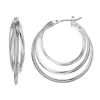 Simply Vera Vera Wang Tiered Nickel Free Triple Hoop Earrings -SIMPLY VERA VERA WANG Sales 2942291