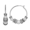 Simply Vera Vera Wang Simulated Pearl & Rondelle Hoop Earrings -SIMPLY VERA VERA WANG Sales 2942631