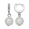 Simply Vera Vera Wang Simulated Pearl Hoop Earrings -SIMPLY VERA VERA WANG Sales 2942674