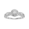 Simply Vera Vera Wang 14k White Gold 3/8 Carat T.W. Diamond Halo Engagement Ring -SIMPLY VERA VERA WANG Sales 3052677