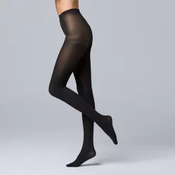 Plus Size Simply Vera Vera Wang Opaque Control-Top Tights -SIMPLY VERA VERA WANG Sales 3086404 ALT