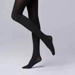 Simply Vera Vera Wang Opaque 90D Control Top Tights -SIMPLY VERA VERA WANG Sales 3087572 ALT