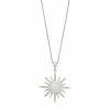 Simply Vera Vera Wang Sterling Silver Freshwater Cultured Pearl & 1/10 Carat T.W. Diamond Starburst Pendant