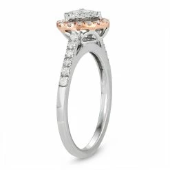 Simply Vera Vera Wang Two Tone 14k Gold 1/2 Carat T.W. Diamond Heart Engagement Ring -SIMPLY VERA VERA WANG Sales 3296295 ALT