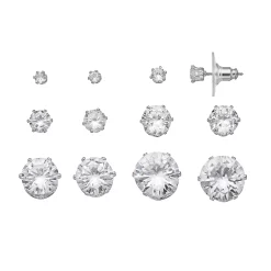 Simply Vera Vera Wang Simulated Crystal Stud Earring Set