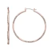 Simply Vera Vera Wang Rose Gold Tone Simulated Crystal Hoop Earrings 2 Simply Vera Vera Wang Rose Gold Tone Simulated Crystal Hoop Earrings -SIMPLY VERA VERA WANG Sales 3301280