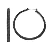 Simply Vera Vera Wang Black Hoop Earrings -SIMPLY VERA VERA WANG Sales 3303039