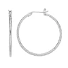 Simply Vera Vera Wang Textured Silver Tone Hoop Earrings -SIMPLY VERA VERA WANG Sales 3390547