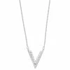 Simply Vera Vera Wang Sterling Silver 1/3 Carat T.W. Diamond V Necklace -SIMPLY VERA VERA WANG Sales 3435026