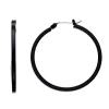 Simply Vera Vera Wang Black Tone Thick Hoop Earrings -SIMPLY VERA VERA WANG Sales 3476822