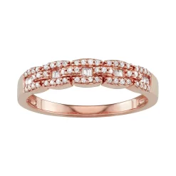 Simply Vera Vera Wang 14kt Gold 1/4 Carat Diamond Band -SIMPLY VERA VERA WANG Sales 3521765 Rose