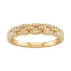 Simply Vera Vera Wang 14kt Gold 1/4 Carat Diamond Band
