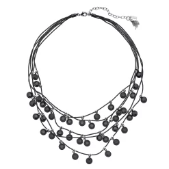 Simply Vera Vera Wang Black Bead Multi Strand Necklace