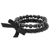 Simply Vera Vera Wang Black Bead Stretch Bracelet Set -SIMPLY VERA VERA WANG Sales 3530165