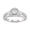 Simply Vera Vera Wang 14k White Gold 1 Carat T.W. Halo Diamond Ring