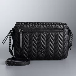 Simply Vera Vera Wang Sintra Crossbody Bag -SIMPLY VERA VERA WANG Sales 3643429 Black Ruched