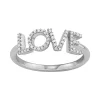 Simply Vera Vera Wang Sterling Silver 1/8 Carat T.W. "Love" Ring 2 Simply Vera Vera Wang Sterling Silver 1/8 Carat T.W. "Love" Ring -SIMPLY VERA VERA WANG Sales 3657157