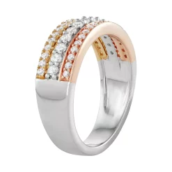 Simply Vera Vera Wang Tri-Tone 14k Gold 1/2 Carat T.W. Diamond Engagement Ring -SIMPLY VERA VERA WANG Sales 3704864 ALT