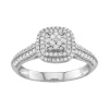 Simply Vera Vera Wang 14k White Gold 1/2 Carat T.W. Diamond Tiered Engagement Ring -SIMPLY VERA VERA WANG Sales 3704868