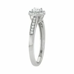 Simply Vera Vera Wang 14k White Gold 1/2 Carat T.W. Diamond Flower Engagement Ring -SIMPLY VERA VERA WANG Sales 3704869 ALT