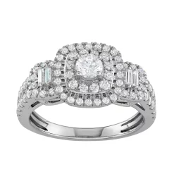 Simply Vera Vera Wang 14k White Gold 1 Carat T.W. Diamond Tiered Engagement Ring