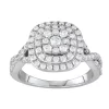 Simply Vera Vera Wang 14k White Gold 1 Carat T.W. Diamond Tiered Engagement Ring -SIMPLY VERA VERA WANG Sales 3720456