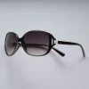Women's Simply Vera Vera Rounded Rectangle Sunglasses -SIMPLY VERA VERA WANG Sales 3756999 Black Smoke