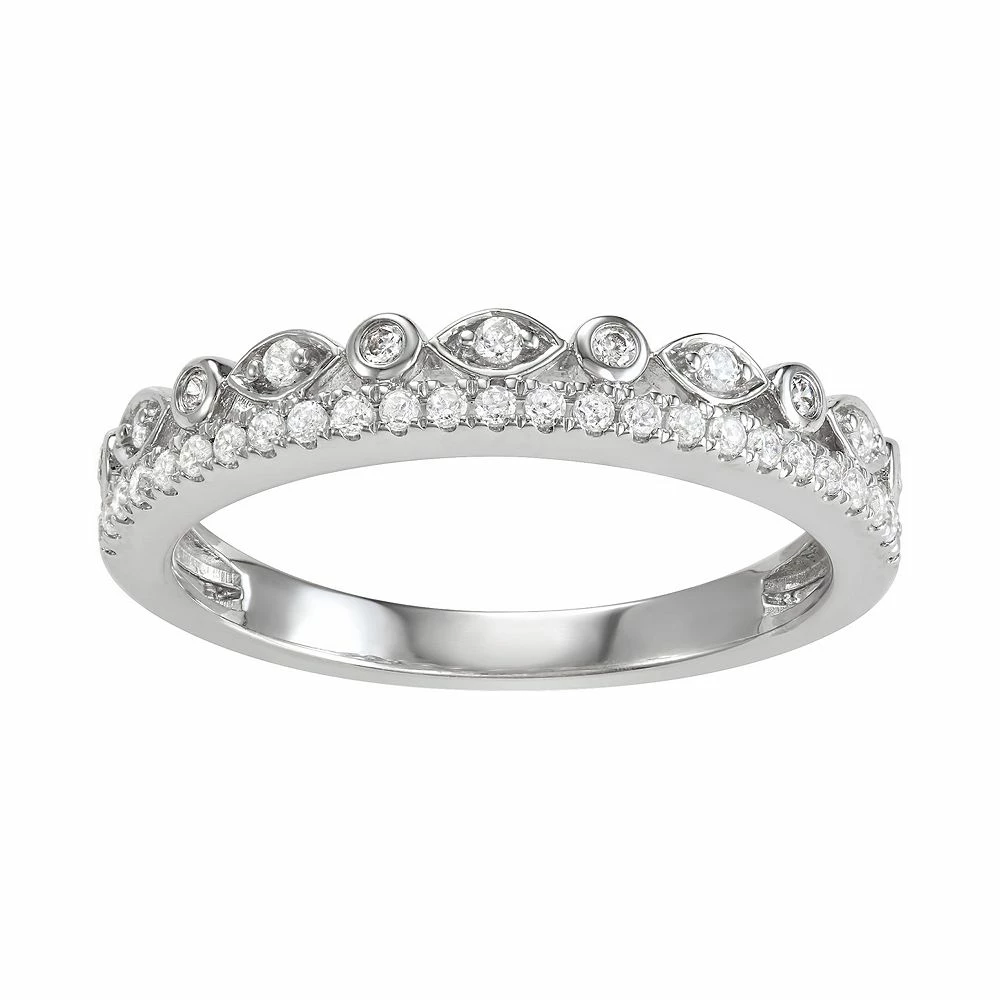 Simply Vera Vera Wang 14k White Gold 1/4 Carat T.W. Diamond Ring 3 Simply Vera Vera Wang 14k White Gold 1/4 Carat T.W. Diamond Ring