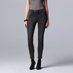 Women's Simply Vera Vera Wang Power Stretch Core Skinny Jeans -SIMPLY VERA VERA WANG Sales 3767104 Slate