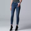 Petite Simply Vera Vera Wang Power Stretch Core Skinny Jeans -SIMPLY VERA VERA WANG Sales 3820278 Philosophy Blue