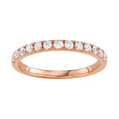 Simply Vera Vera Wang 14k Gold 1/2 Carat T.W. Diamond Wedding Band -SIMPLY VERA VERA WANG Sales 3876614 Rose