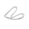 Simply Vera Vera Wang Sterling Silver 1/10 Carat T.W. Diamond Swirl Ring -SIMPLY VERA VERA WANG Sales 3879995