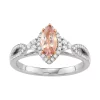 Simply Vera Vera Wang Two Tone 14k Gold 1/4 Carat T.W. Diamond & Morganite Engagement Ring 1 Simply Vera Vera Wang Two Tone 14k Gold 1/4 Carat T.W. Diamond & Morganite Engagement Ring -SIMPLY VERA VERA WANG Sales 3889799