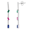 Simply Vera Vera Wang Sterling Silver Gemstone Bar Earrings -SIMPLY VERA VERA WANG Sales 3890401