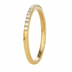 Simply Vera Vera Wang 14k Gold 1/8 Carat T.W. Diamond Wedding Band HI-I2 -SIMPLY VERA VERA WANG Sales 3960641 ALT
