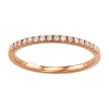 Simply Vera Vera Wang 14k Gold 1/8 Carat T.W. Diamond Wedding Band HI-I2 -SIMPLY VERA VERA WANG Sales 3960641 Rose