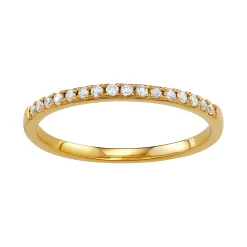Simply Vera Vera Wang 14k Gold 1/8 Carat T.W. Diamond Wedding Band HI-I2 -SIMPLY VERA VERA WANG Sales 3960641 Yellow