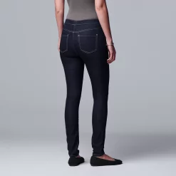 Simply Vera Vera Wang Mid Rise All-Day Denim Legging -SIMPLY VERA VERA WANG Sales 3962344 ALT