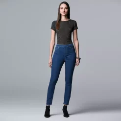 Simply Vera Vera Wang Mid Rise All-Day Denim Legging -SIMPLY VERA VERA WANG Sales 3962344 ALT2